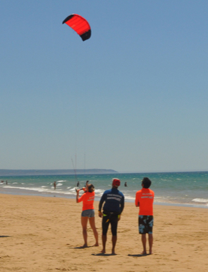 aula de baptismo de kitesurf